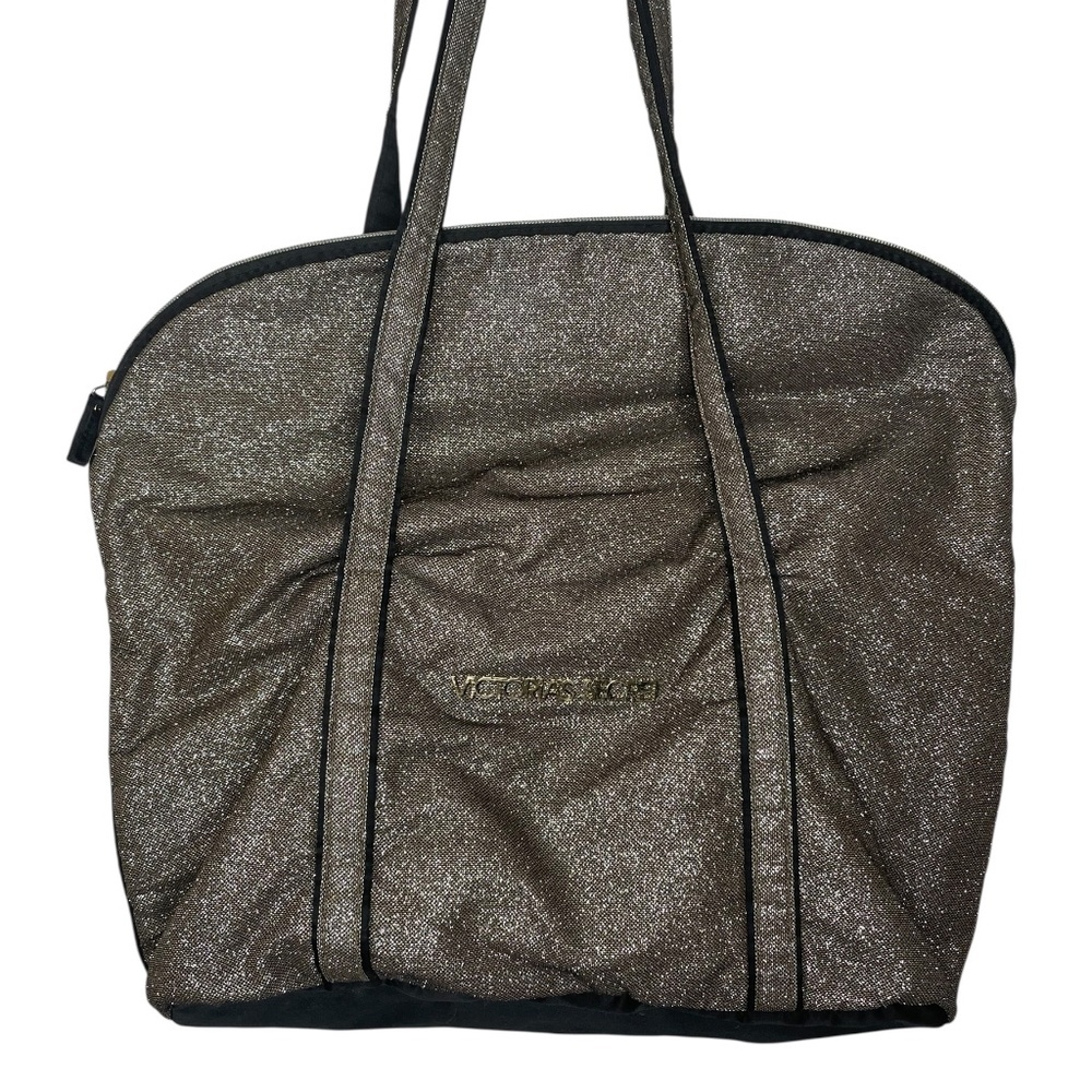 Victoria's Secret Glitter Gold Tote Bag